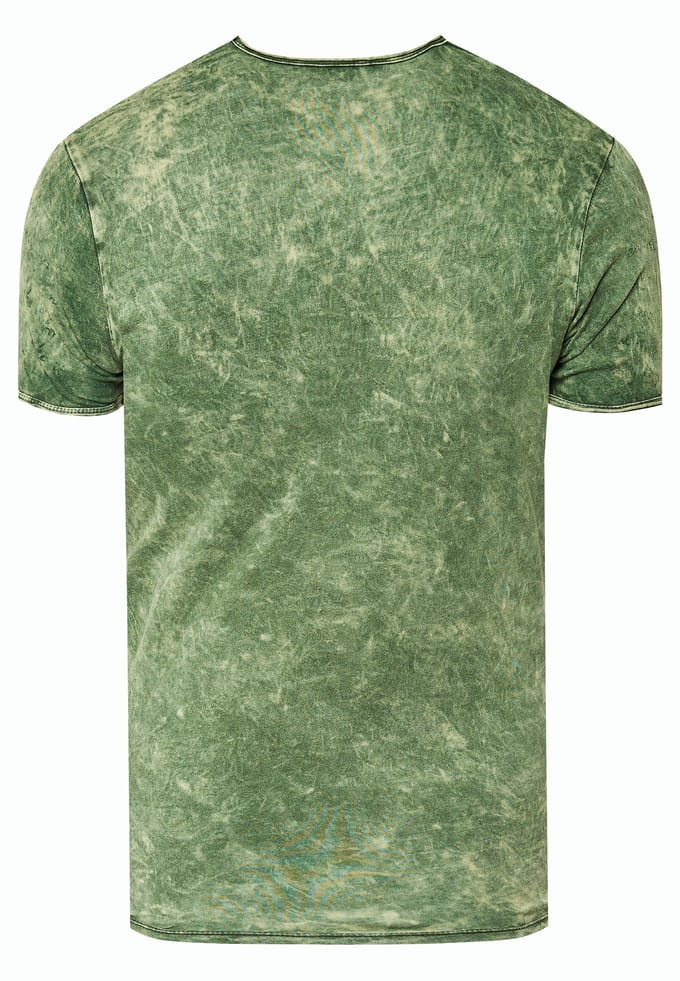 gewassen T-shirt met adelaarprint