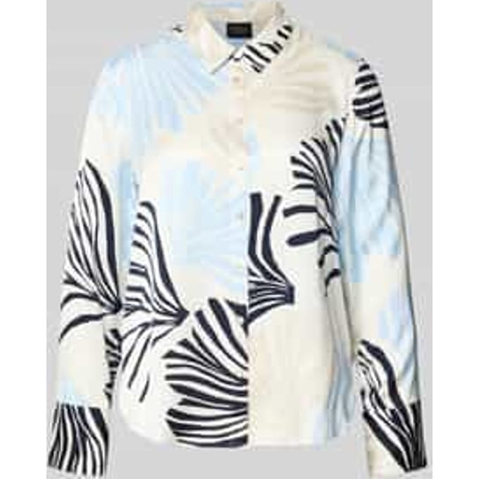 Regular fit overhemdblouse van pure viscose