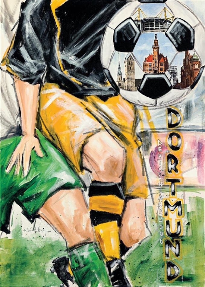 Kunstdruk Michael Hopf - Dortmund 50x70cm