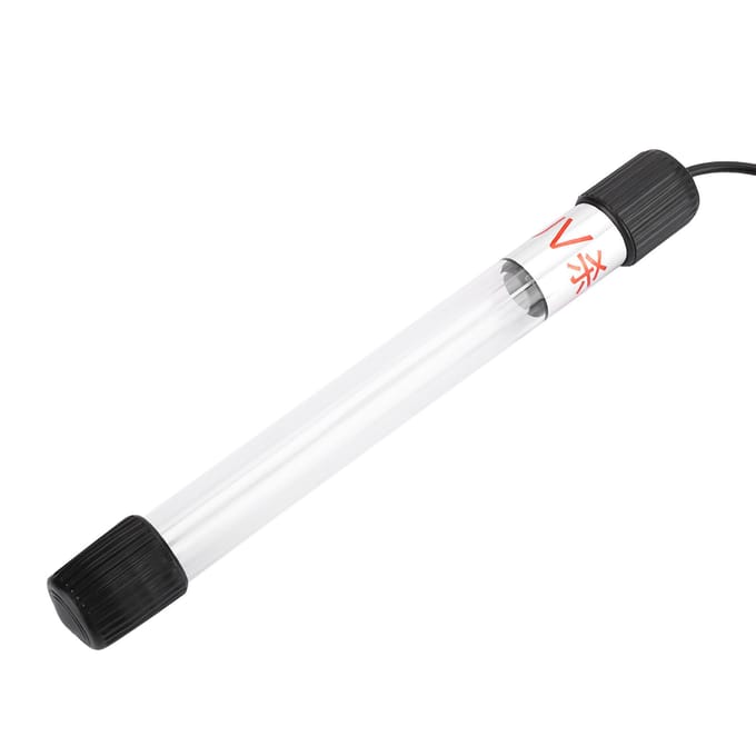 Visbak UV Timer Germicide Lamp Aquarium Algenlamp Amfibisch LichtUS 110V 13W black