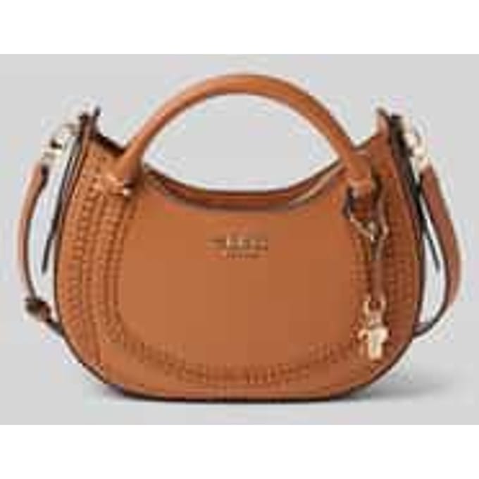 Handtas met labeldetail, model 'TATUM'