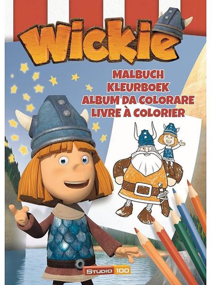 Studio 100 Kleurboek wickie a4: zeil