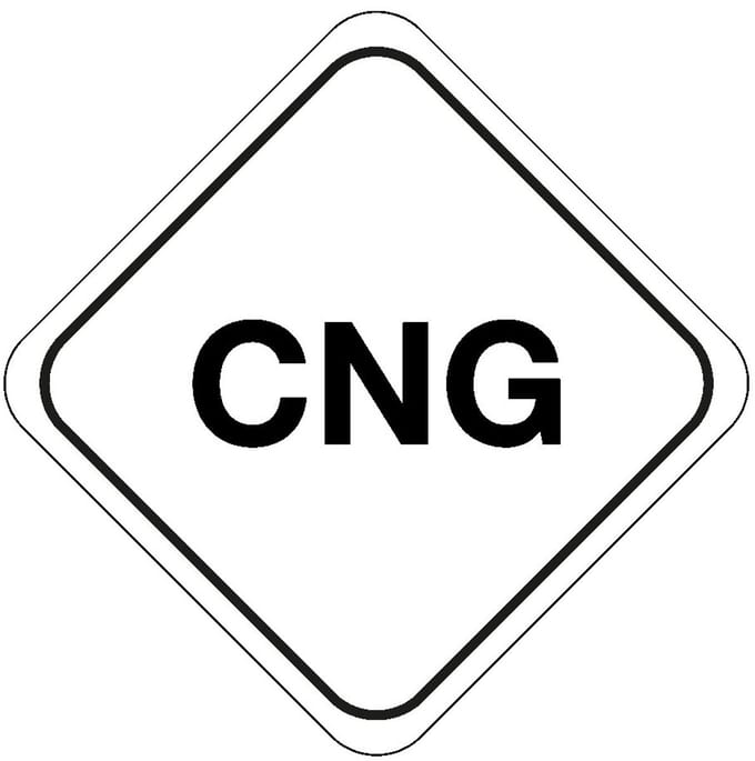 CNG gas sticker 150 x 150 mm