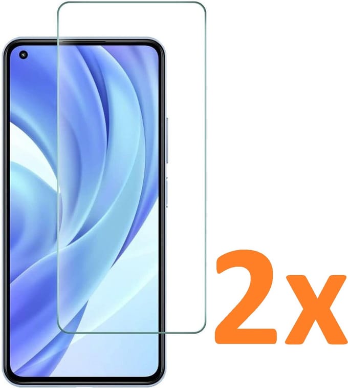 Screenprotector Glas - Tempered Glass Screen Protector Geschikt voor: Xiaomi Mi 11 / MI 11 Pro - 2x