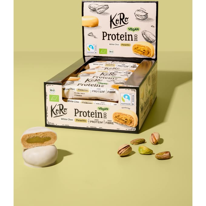Bio protein bites white choc pistachio 12 x 2 x 20 g