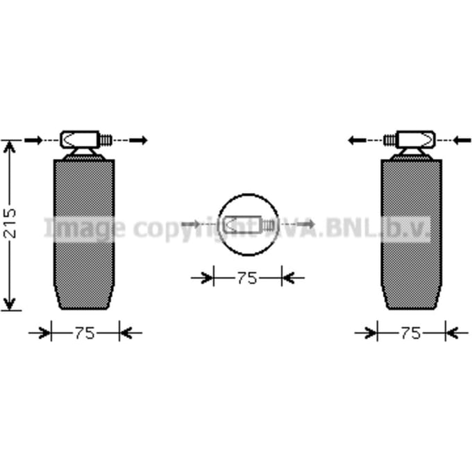 Droger, airconditioningsysteem HIGHWAY AUTOMOTIVE RED056