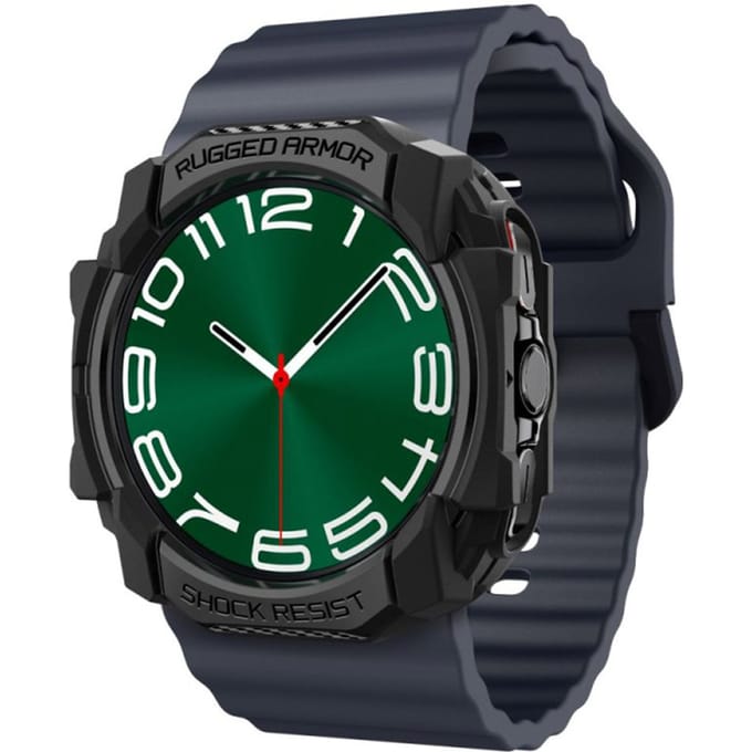 Spigen Rugged Armor™ Case voor de Samsung Galaxy Watch Ultra (2024/2025) - Matte Black