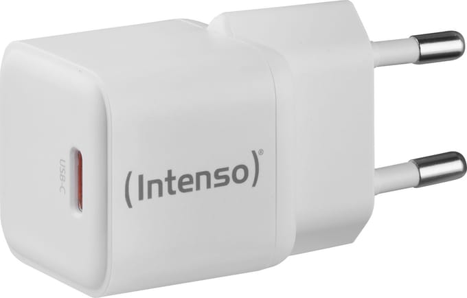 (Intenso) W30C 30W USB-C GaN lichtnetadapter - 1x USB-C - GaN - wit (7803022)