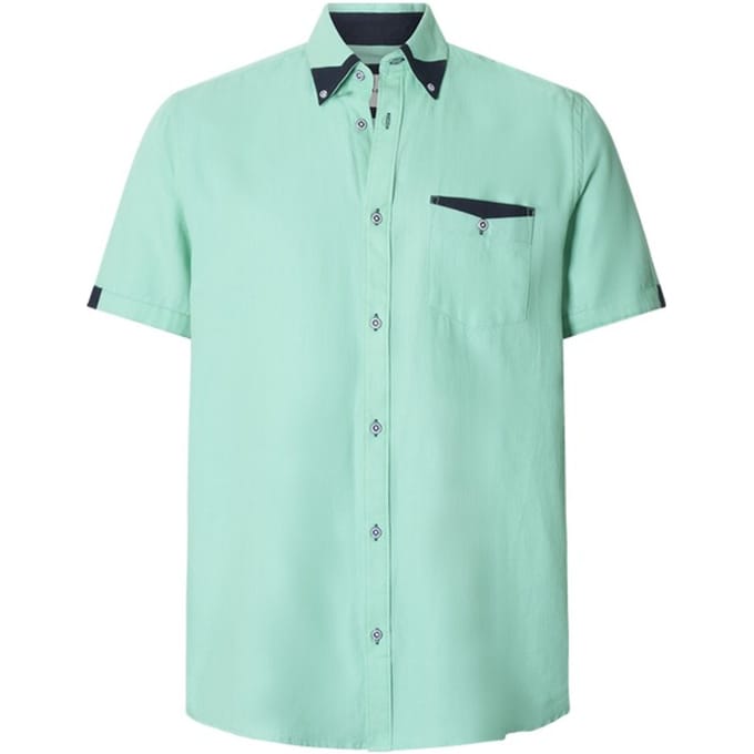 Babista herren Overhemd Met Korte Mouwen - 41/42 - mint - Plus Size