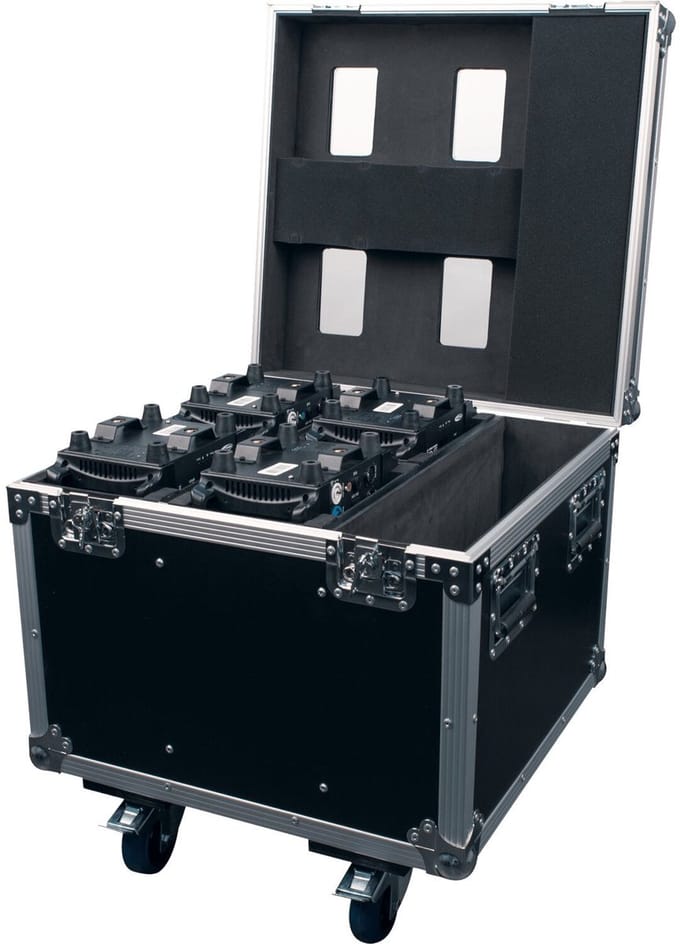 Showtec Case voor 4x Shark Wash Zoom Two/Spot Two/Beam One