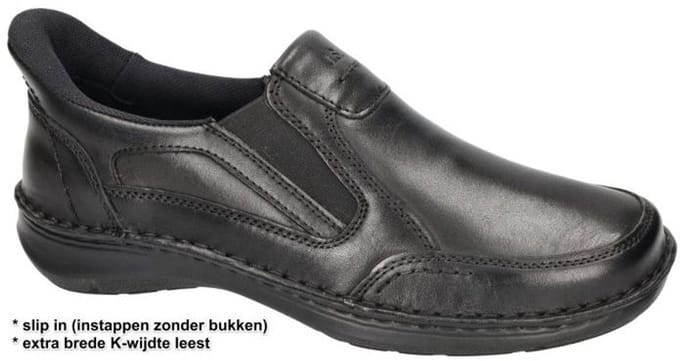 Josef Seibel -Heren - zwart - mocassins - maat 41
