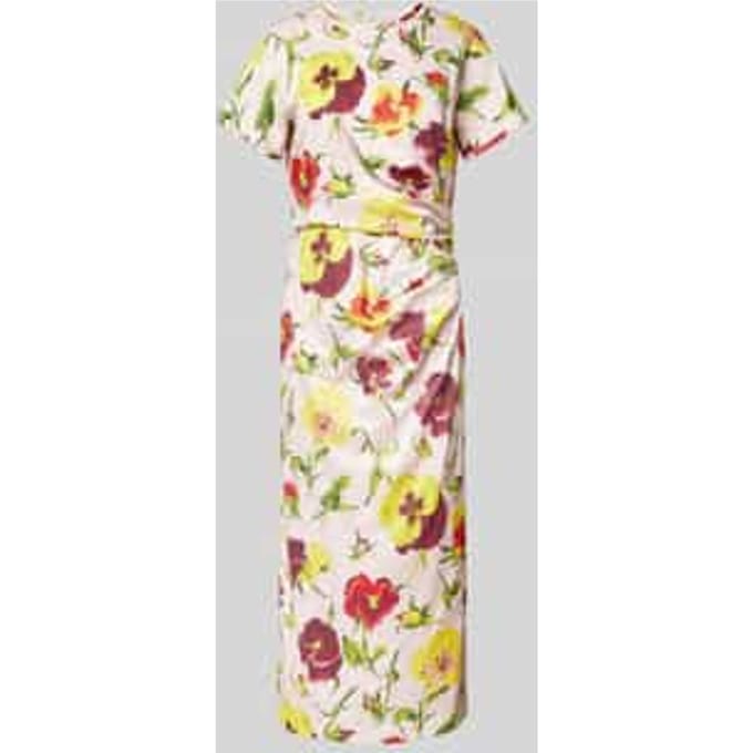 Midi-jurk met bloemenmotief, model 'KIM'