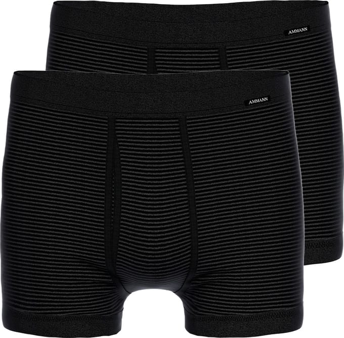 Ammann Heren pant onderbroek kort met voorsluiting 2 pack Jeans