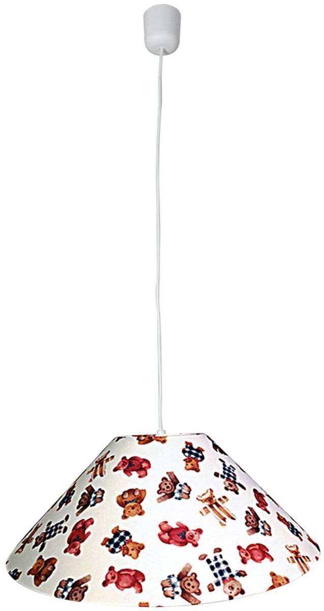 Hanglamp Plafondlamp kinderkamer "Teddy" Textiel Teddybeer E27 Diameter 45cm
