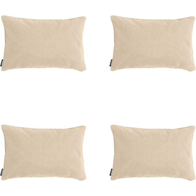 Madison - Sierkussen Beige canvas eco+ - Ca. 30x50 cm - Set van 4