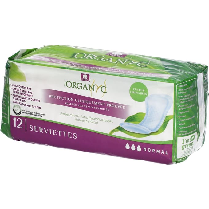Organyc Blaaszwakte Normaal 12 Biologische Pads