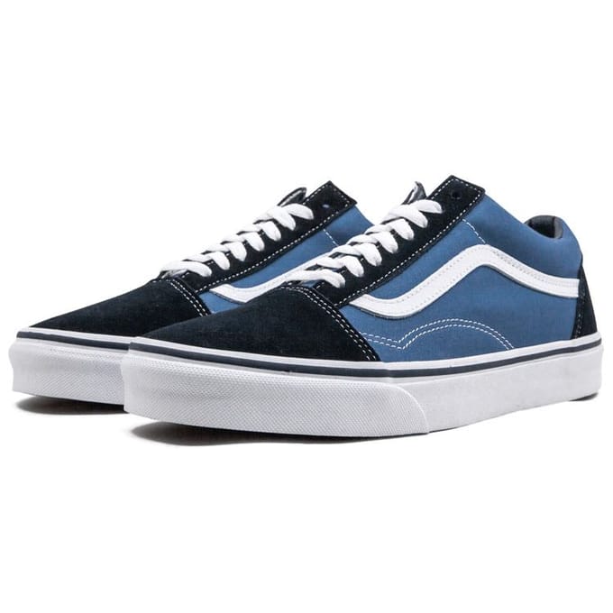 Vans Old Skool Navy Unisex Sneakers Blauw Wit VN000D3HNVY 43
