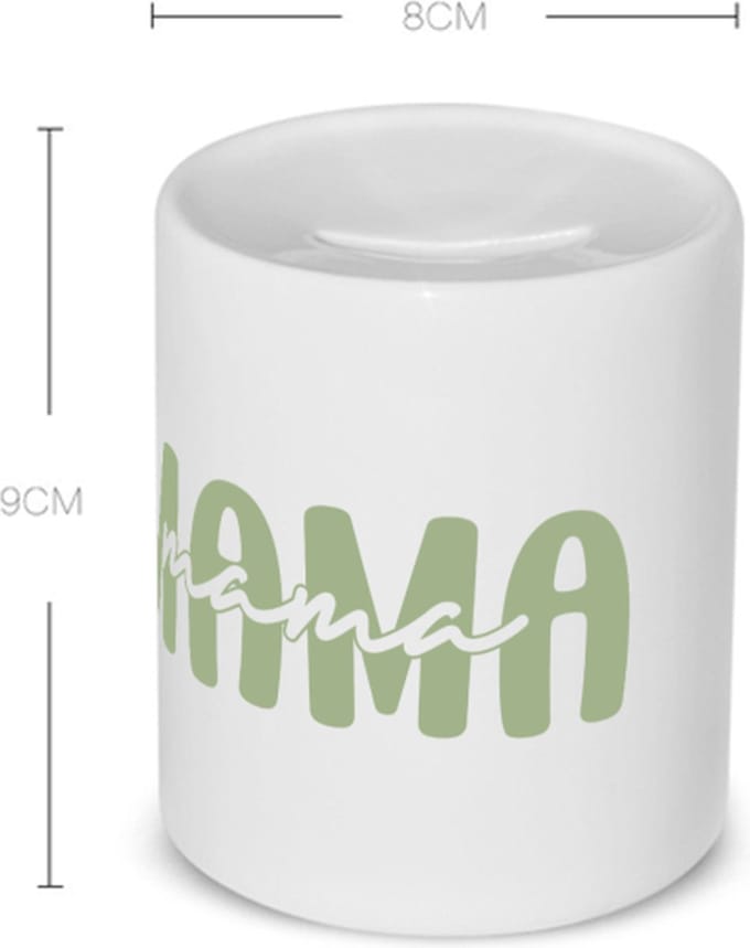 Akyol - mama Spaarpot - Mama - moeder - moederdag - cadeau - verjaardag - geschenk - 350 ML inhoud