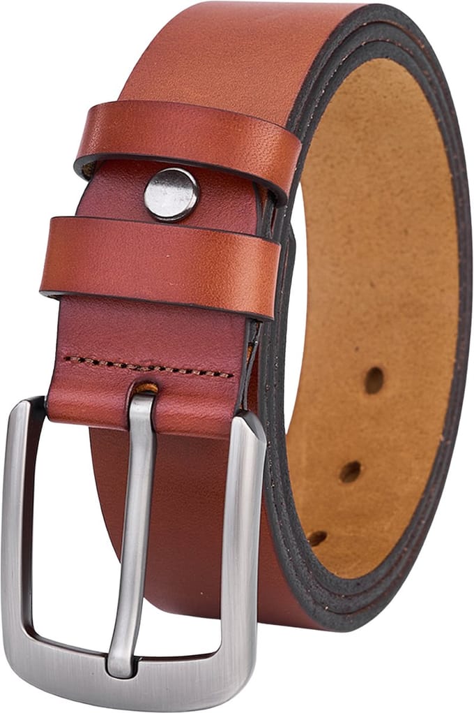 De Lederwaren Ambacht - Heren Riem - Rundleer - Bruin - Maat 130