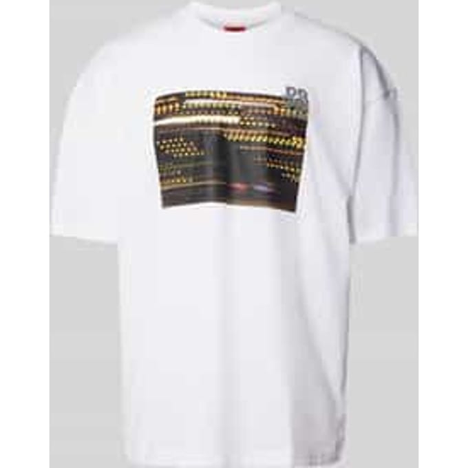 T-shirt met motiefprint, model 'Daveley'