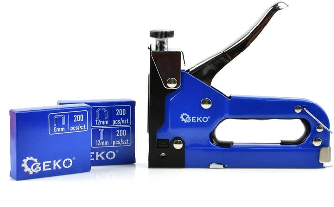 GEKO 3-in-1 nietmachine set - veelzijdig - 600 stuks - verstelbare spanning