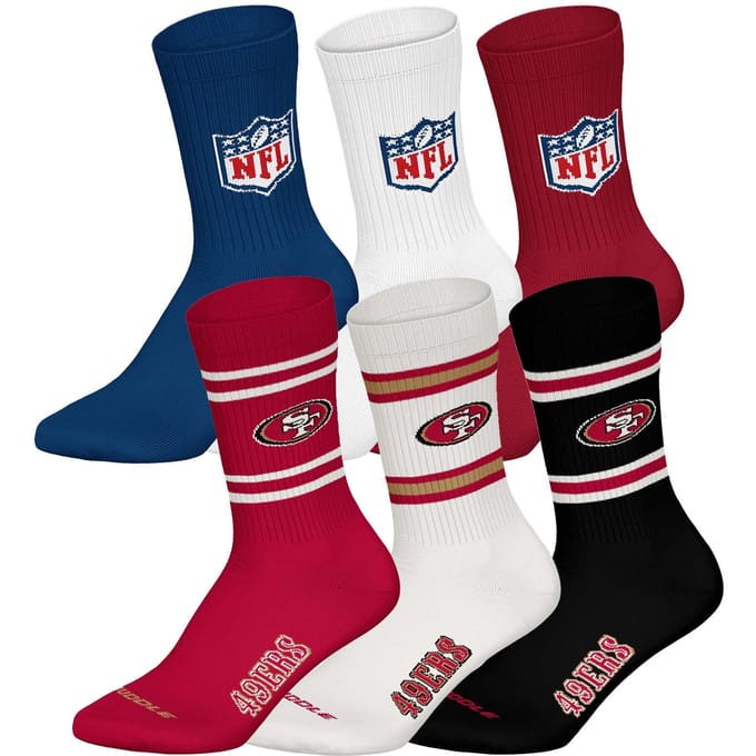 NFL Sokken NFL 6Pack Crew Socks Set van 6