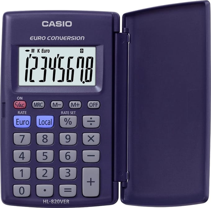 CASIO Calculator casio hl-820ver 8 digits
