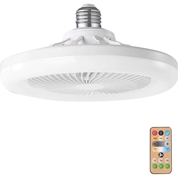 Ventilatorlamp Eetkamer Woonkamer Slaapkamer Stille Plafondmodel Plafondventilator Licht Drie Windsnelheden Thuis without remote control (white cover