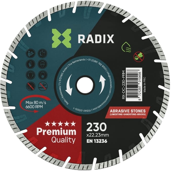 Radix - Diamantschijf - 230 mm - Premium