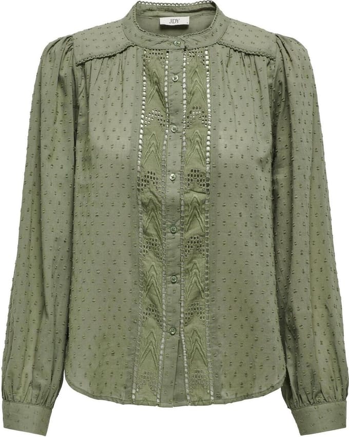 JDY - JDYMAGGIE L/S LACE SHIRT WVN - Dames - Blouses