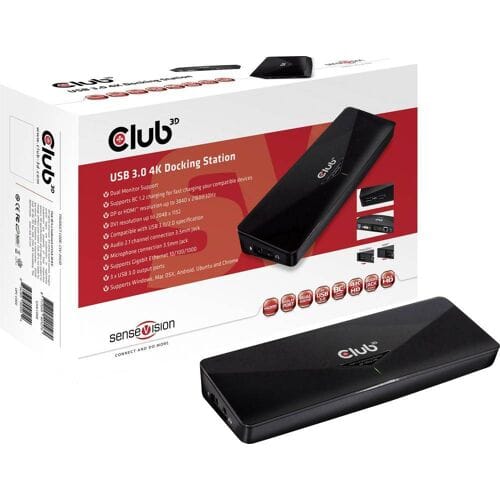 Club 3D Club3D SenseVision USB 3.0 4K Docking Station