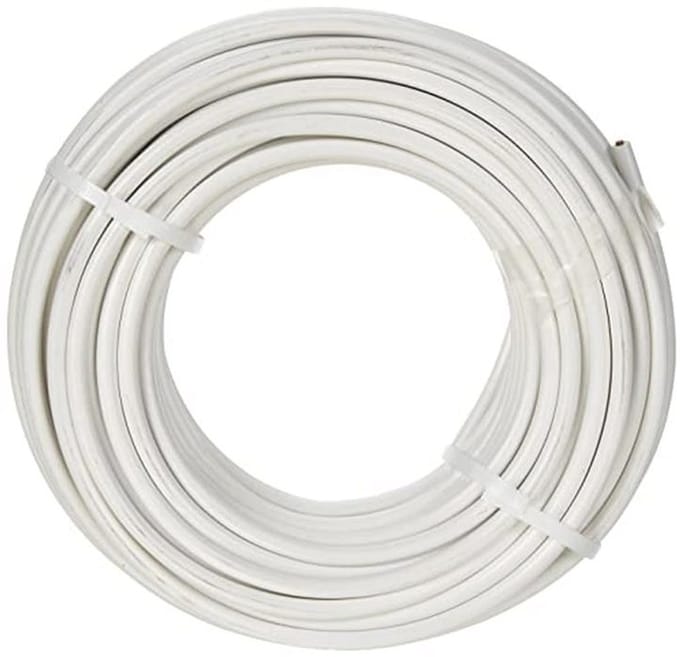 Slangleiding 25 m, 2 x 0,75 mm2, Wit - Perfect voor Schakelaars en Stopcontacten