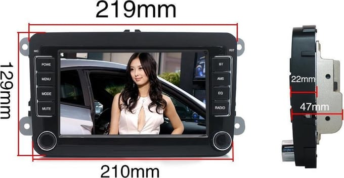 Auto Radio 510RNS Android  Volkswagen Polo Golf / Seat /Skoda Bluetooth Navigatie maps Europa