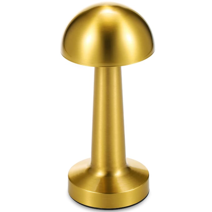 Retro Metalen Tafellamp Touch Control LED Bureaulamp Draadloze Bedlamp Nachtkastlamp 3 goud