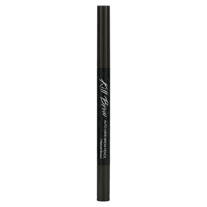 Clio, Kill Brow, Auto Hard Brow Pencil, 01 Natural Brown, 0.31g (0.01oz) black