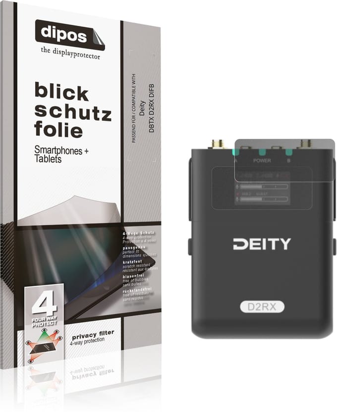 dipos – Matte Privacy Screenprotector geschikt voor Deity DBTX D2RX DIFB | Anti-Spy Beschermfolie