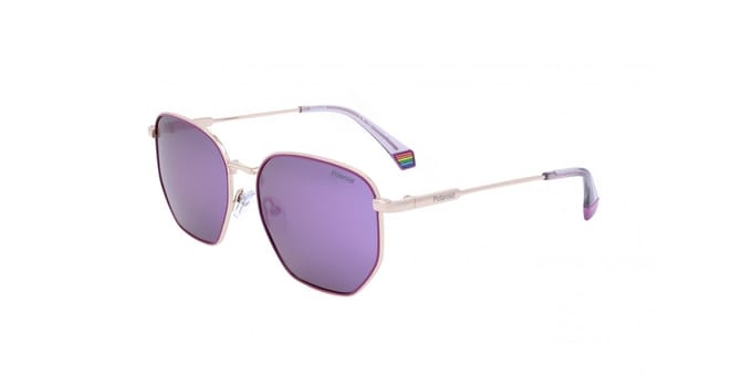Polaroid PLD 6214/S/X Gold violet 56/17/145 UNISEX Zonnebrillen