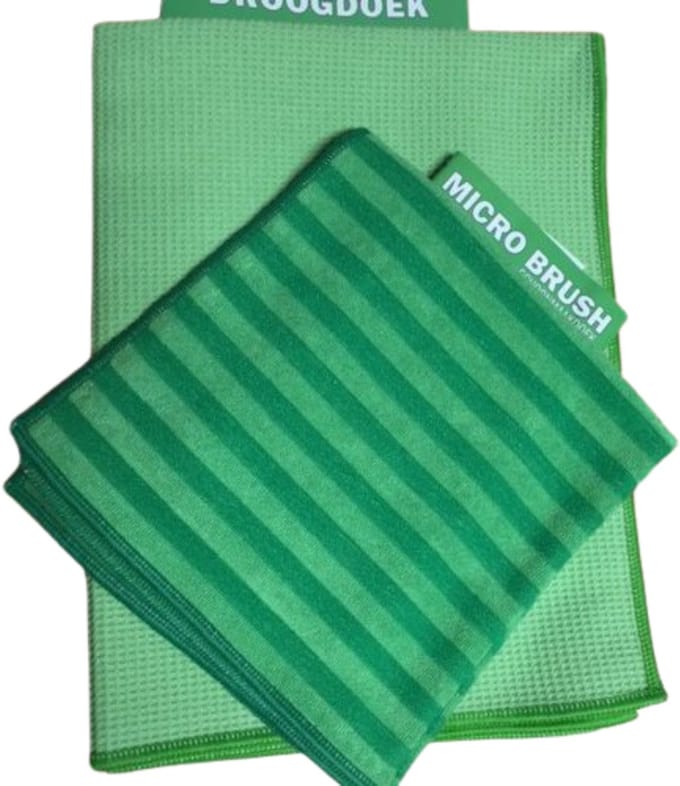 Microvezel Raamdoek Set – Glas, Spiegels & Ramen – Streeploos Resultaat