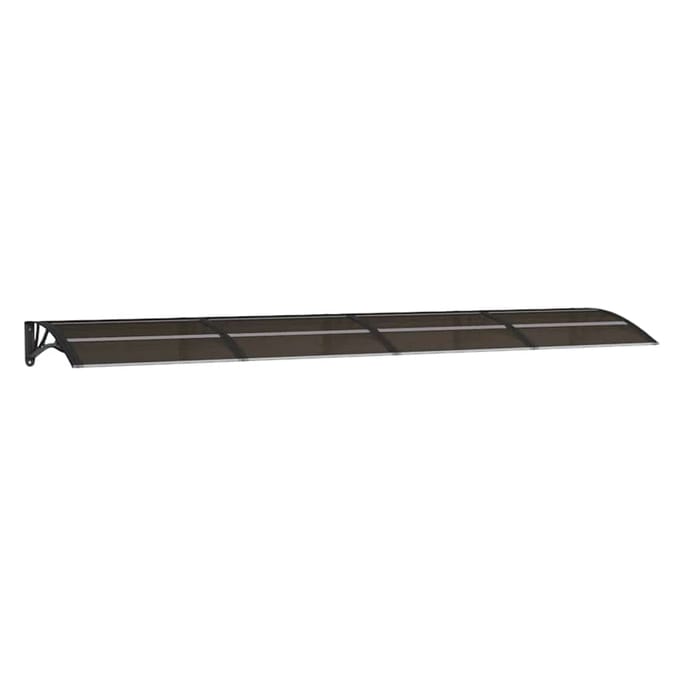 Vidaxl Luifel Boven Deur, Zwart, 350X75 Cm, Polycarbonaat