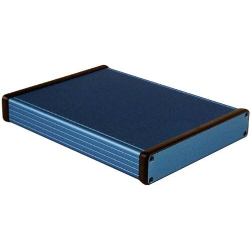 Hammond Electronics 1455R2201BU Universele behuizing 220 x 165 x 30.5 Aluminium Blauw 1 stuk(s)