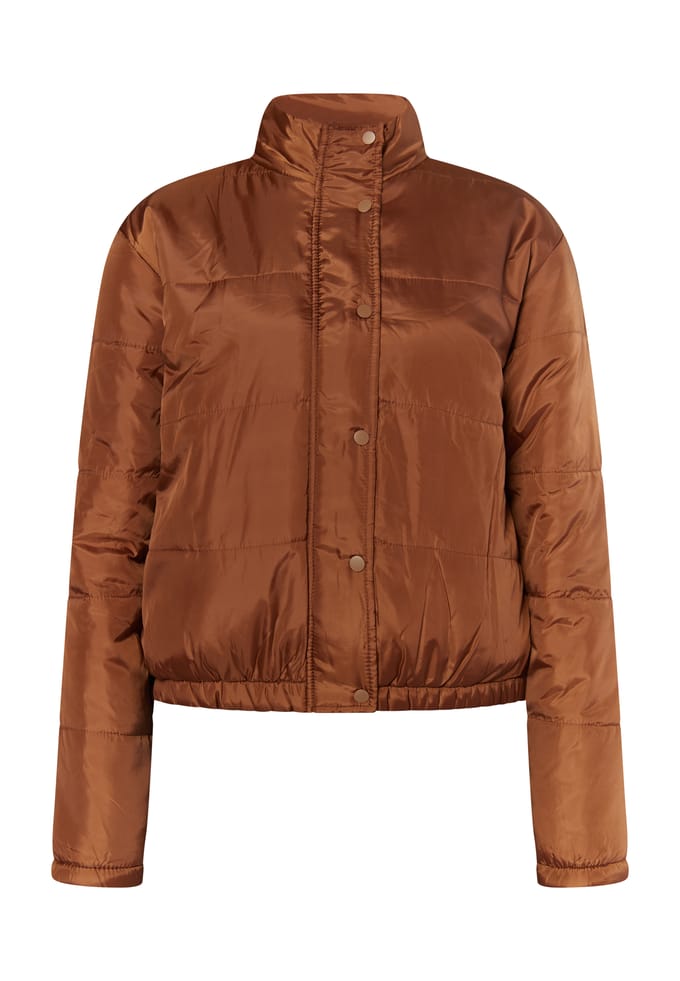 Mymo Licht gewatteerd blousonjack Dames lichtbruin