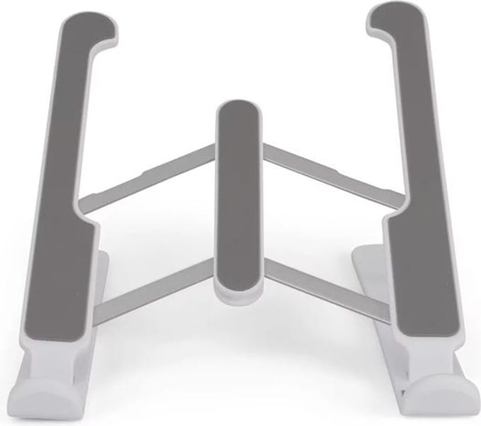 BRAINZ Verstelbare Laptopstandaard - Ergonomisch & Universeel - Zilver