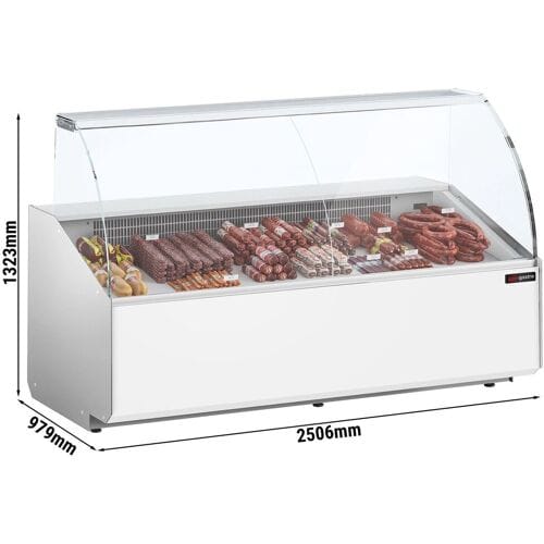 GGM Gastro Kühltheke - 2500mm - Frontblende Weiß