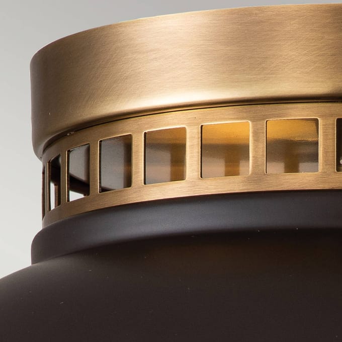 Hinkley LED Plafondlamp Amelia | 2X E27 Max 40W | Dimbaar | Buckeye Bronze/Restoration Bronze
