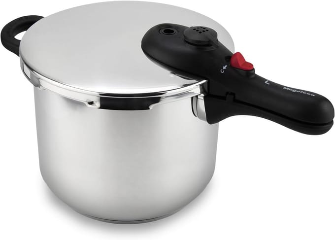 Snelkookpan - Druppan - Maaltijden Bereiden - 5 Veiligheidssystemen - 6 Liter - Zilver