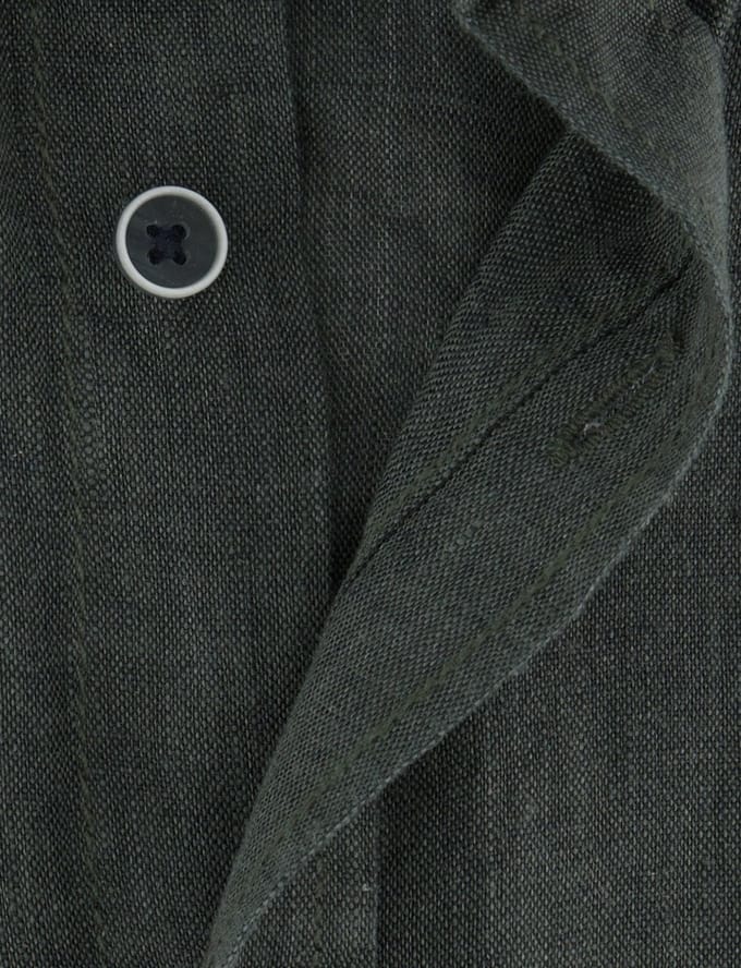 Ovehemd Casa Moda donkergroen button down boord wijde fit