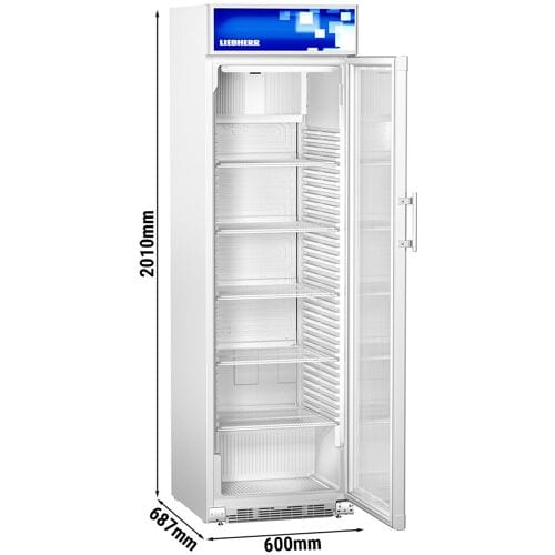 Liebherr Drankenkoelkast COMFORT - 403 liter - 1 glazen deur & Reclamedisplay - Wit
