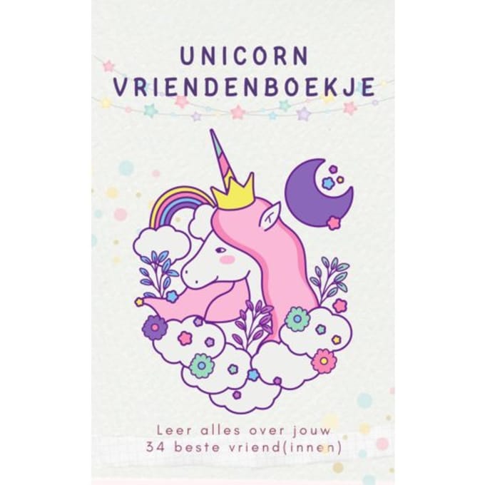 Unicorn Vriendenboekje Meisje - Andries B.V.