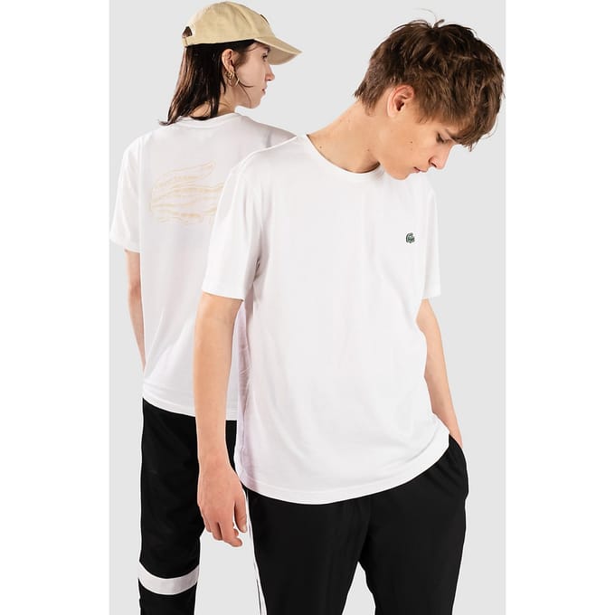 Lacoste Urban T-shirts Heren - Wit - Maat M - Poly Jersey