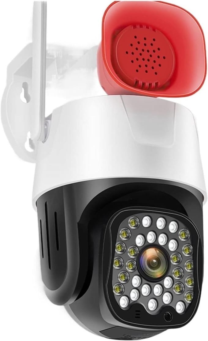 Draadloze Camera - Beveiligingscamera - Huisbewaking - Automatische Tracking - 3MP HD - Wit